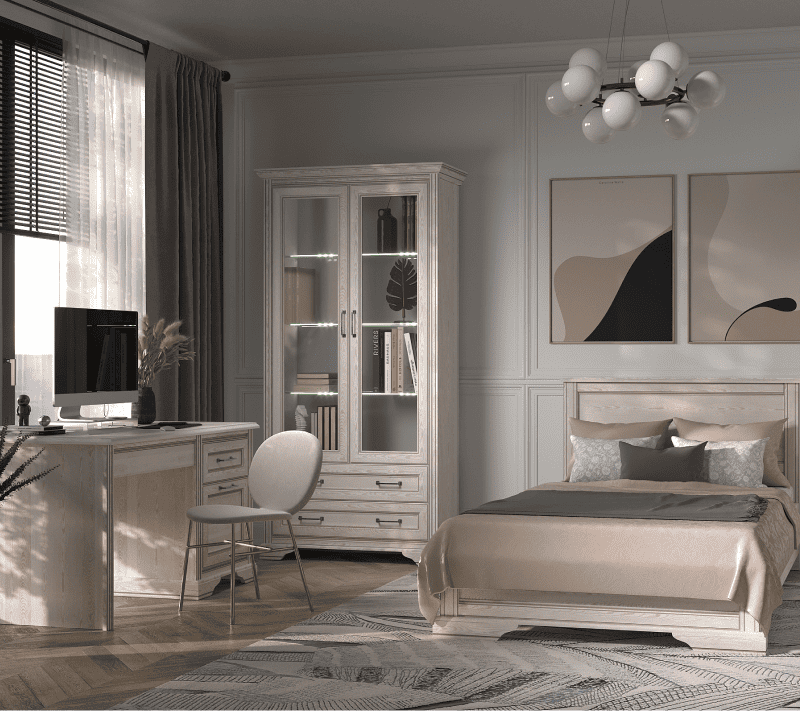 Витрина с подсветкой Стилиус лиственница сибирская REG2W2S_5