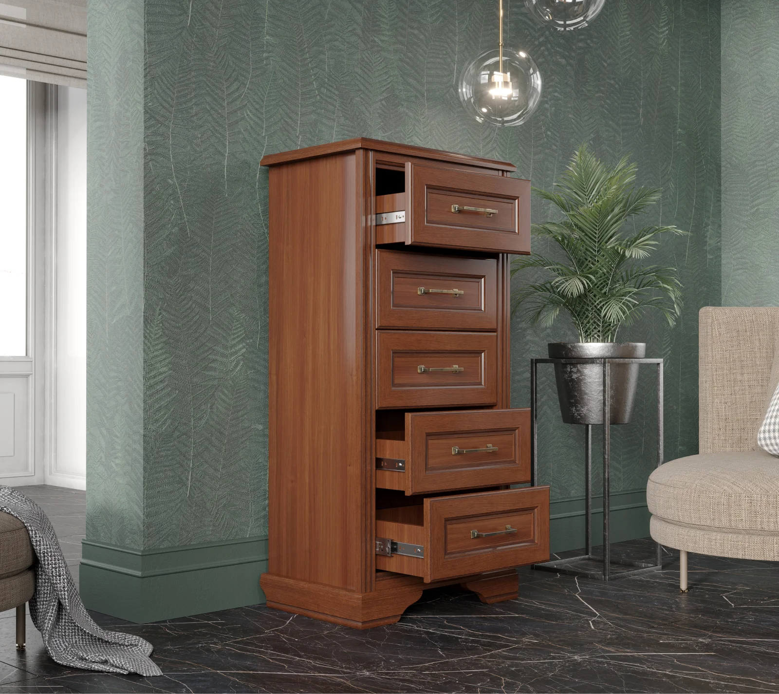 Комод Стилиус орех донской KOM5S_2