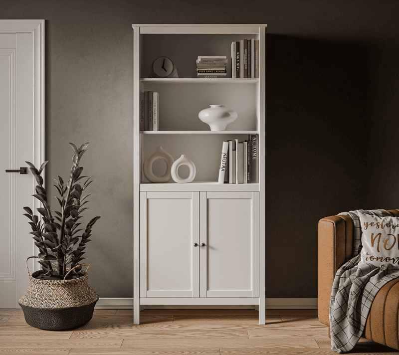 Стеллаж Эва белый REG2D_1