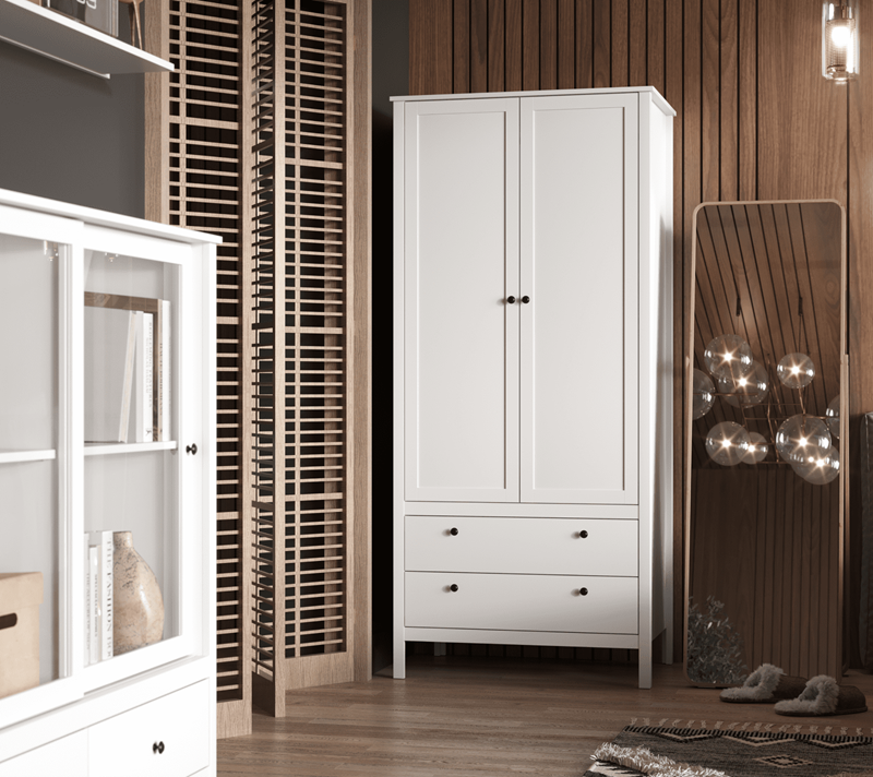 Шкаф Эва белый SZF2D2S/90_7