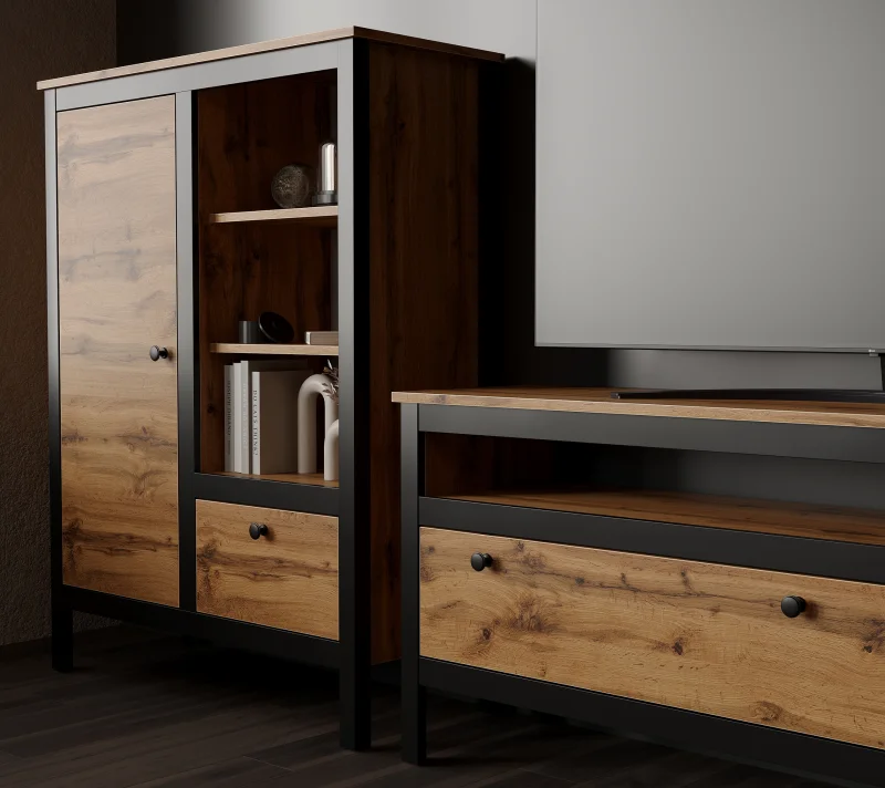 Тумба Лофт дуб вотан REG1D1S/90_6