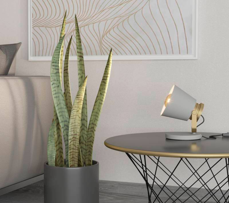 Настольная лампа Твикен серый 43841_1