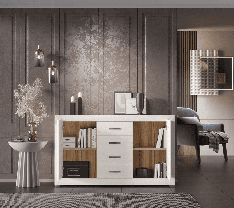 Тумба-комод Мальта лиственница сибирская/орех лион KOM2D4S_2