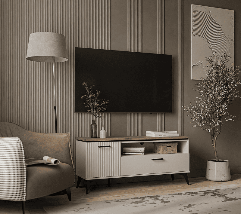 Тумба под телевизор Винати персидский жемчуг/амарок 1D1SN_3