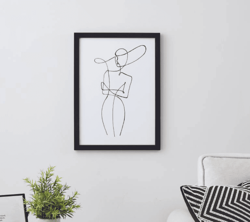 Картина Робервал черный/белый 423025_1