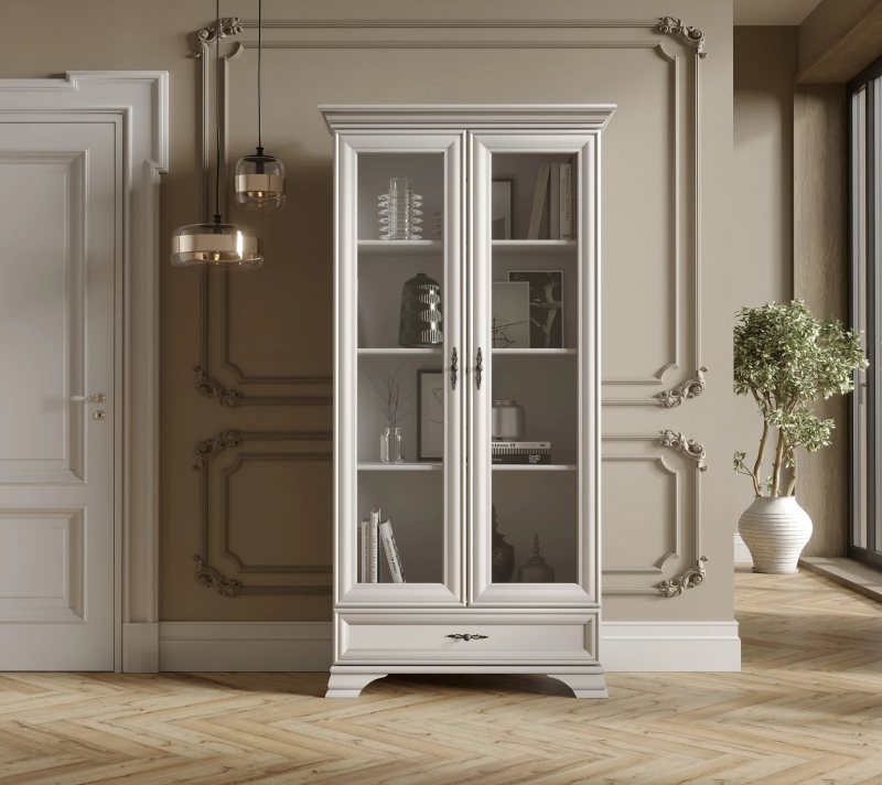 Витрина Кентаки белый REG2W1S_1