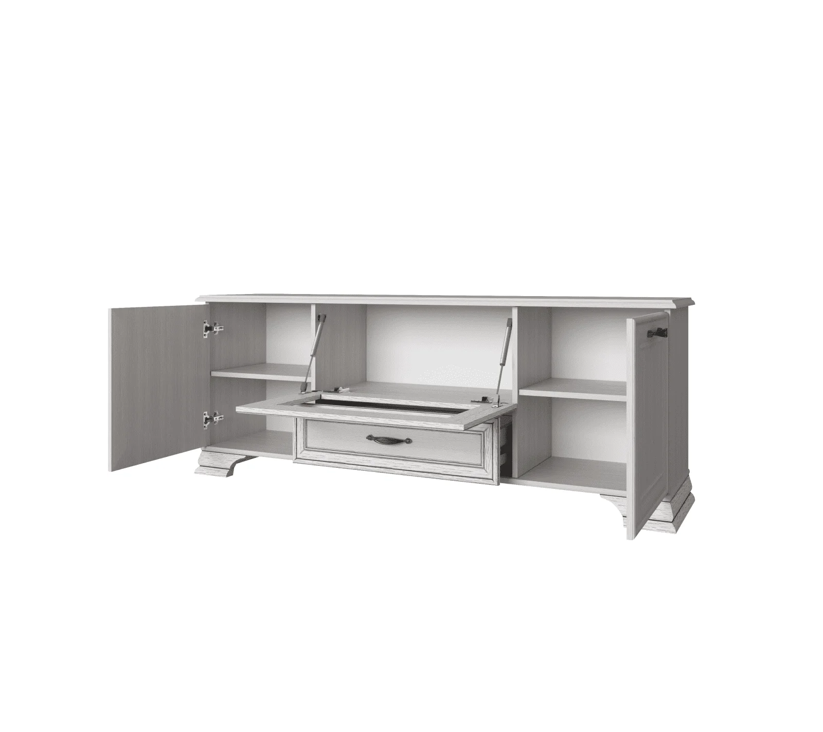 Тумба под телевизор Тиффани вудлайн кремовый RTV 1V2D1S_1