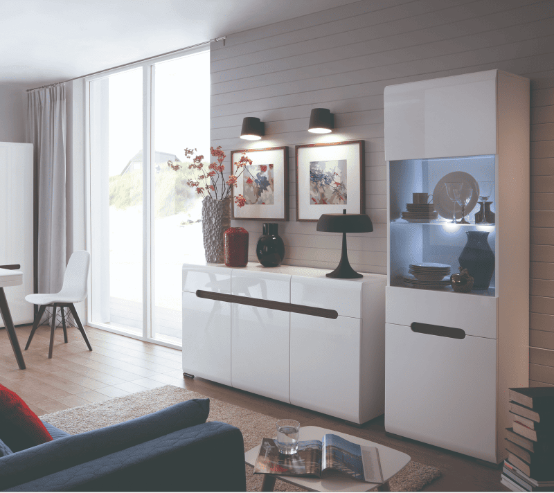 Тумба-комод Ацтека белый KOM3D3S/8/15_4