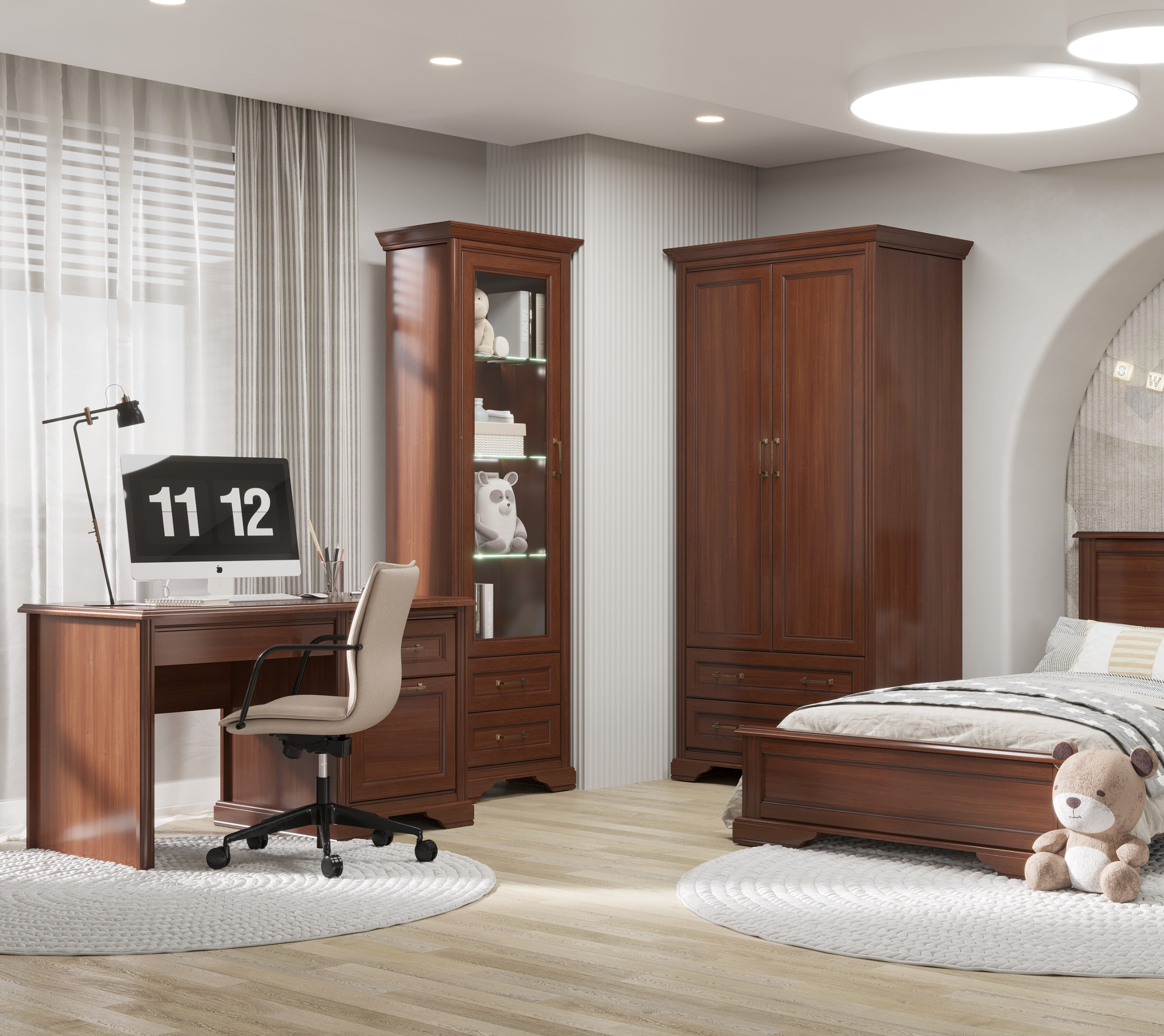 Стол письменный Стилиус орех донской BIU/130_5