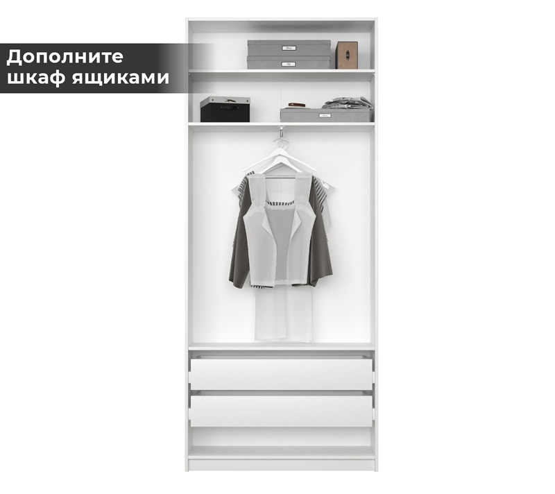 Корпус шкафа Моби белый REG/100_4