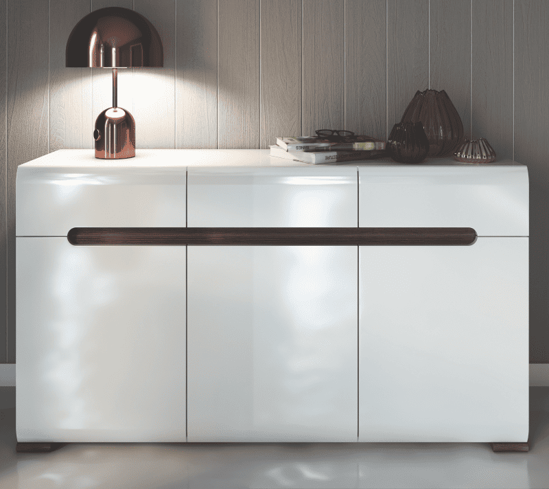 Тумба-комод Ацтека белый KOM3D3S/8/15_1