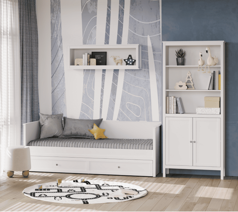 Кровать Эва белый LOZ/90_5