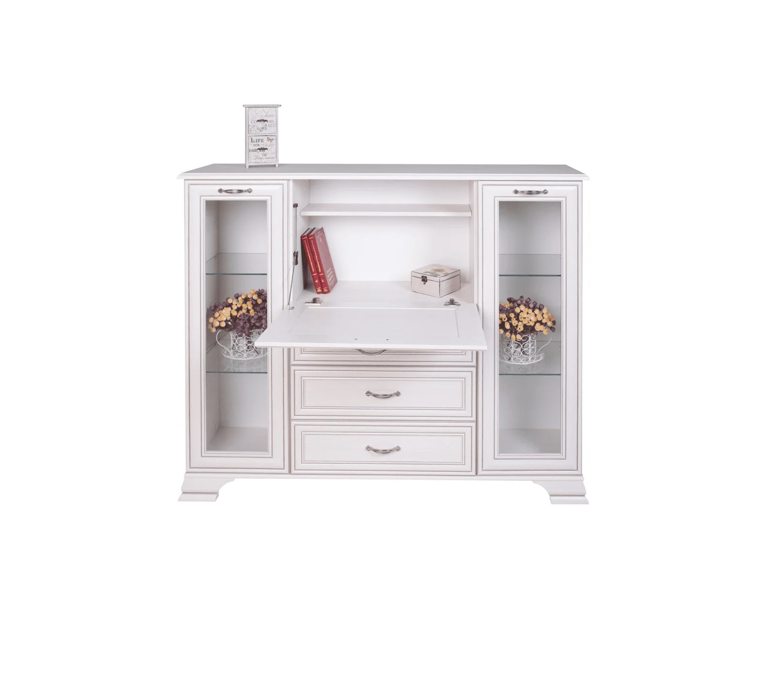 Витрина-комод Тиффани вудлайн кремовый 2V1D3S_2