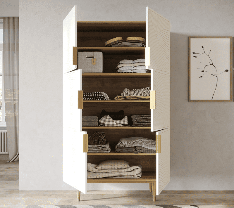 Шкаф Лайн бежевый LN04/GR1/beige_2