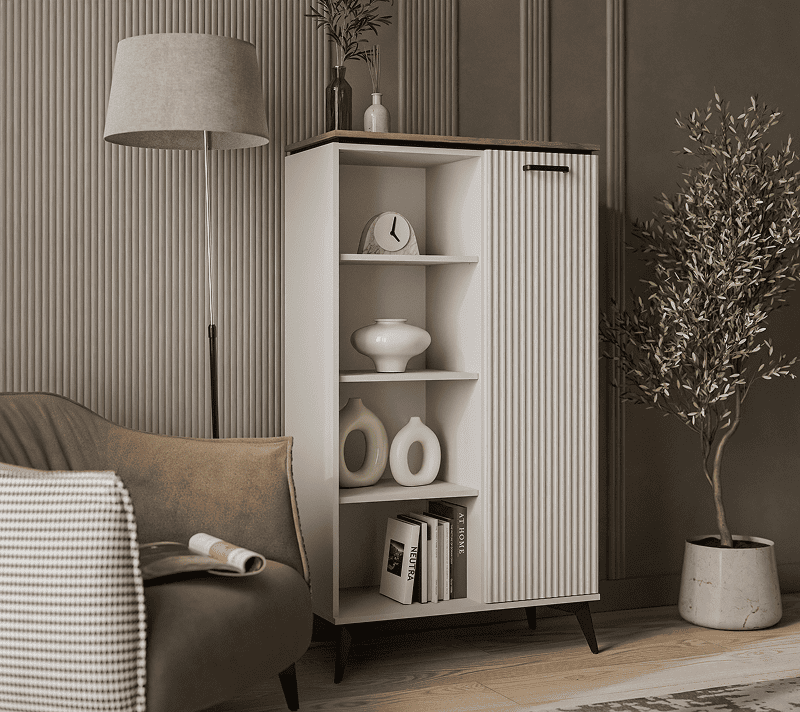 Шкаф открытый Винати персидский жемчуг/амарок 1DP_3