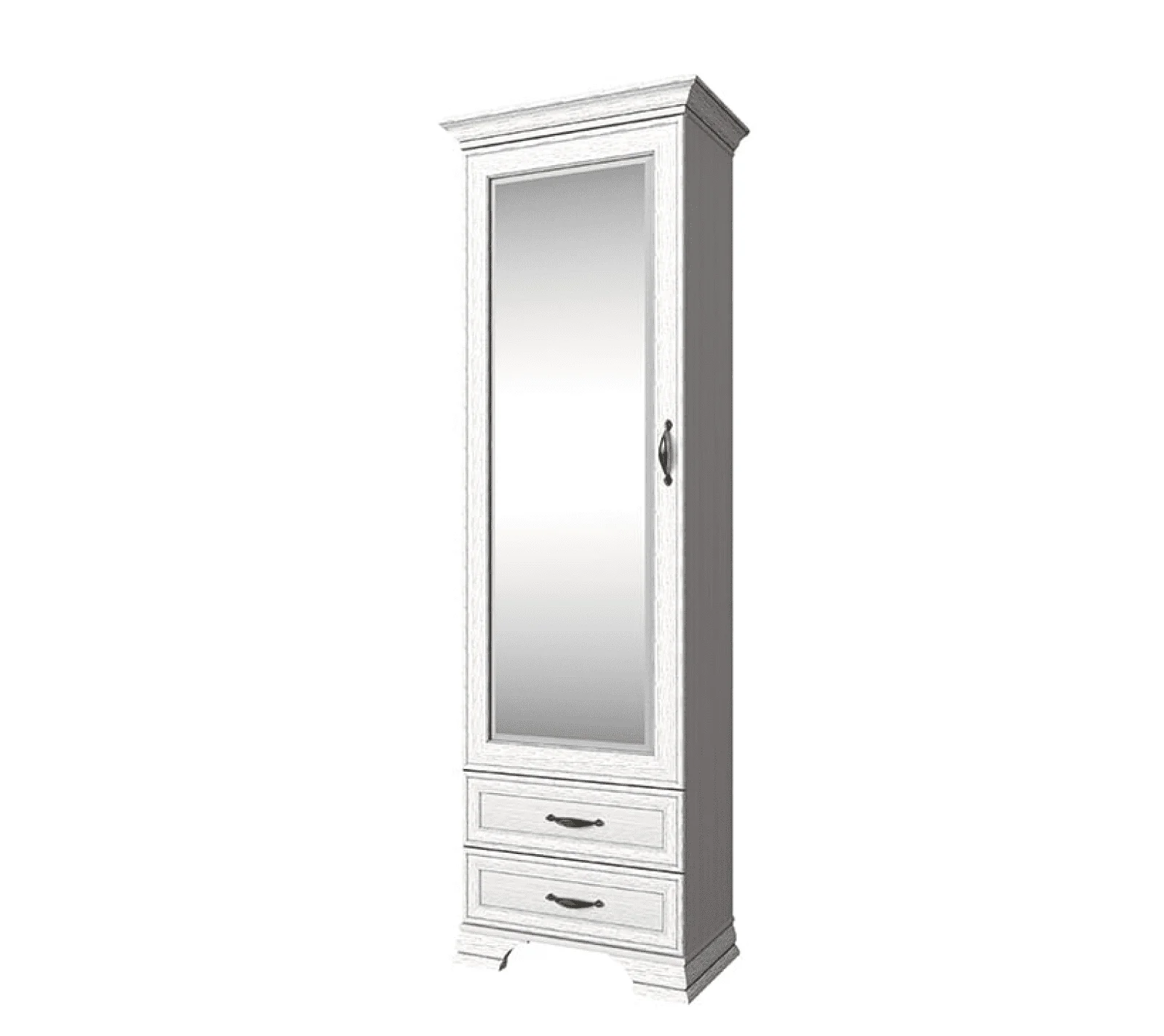 Шкаф с зеркалом Тиффани вудлайн кремовый 1Z2S