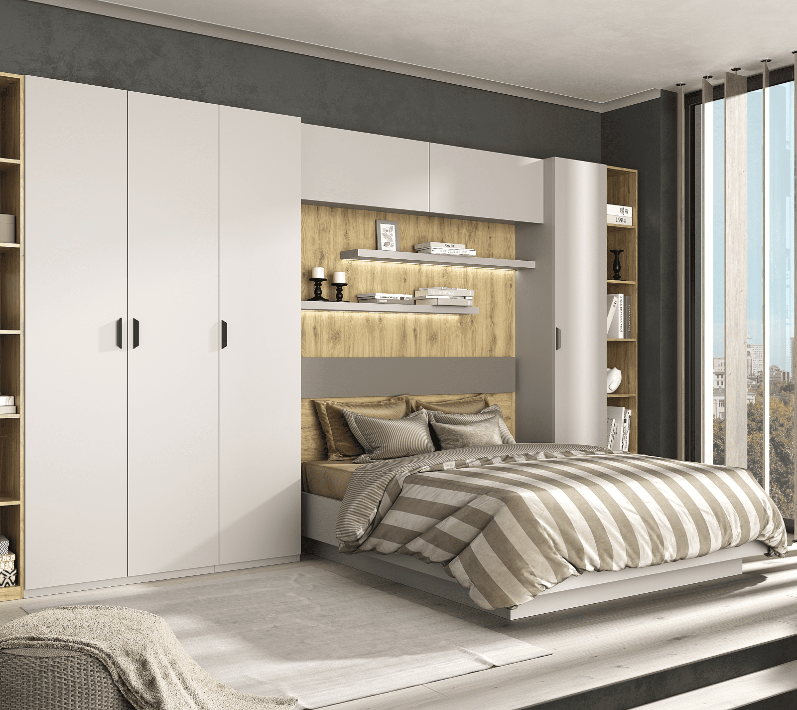 Панель стеновая Модерн дуб наварра 175H_3