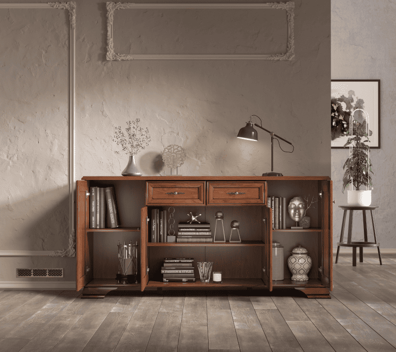 Тумба-комод Кентаки каштан KOM4D2S_2