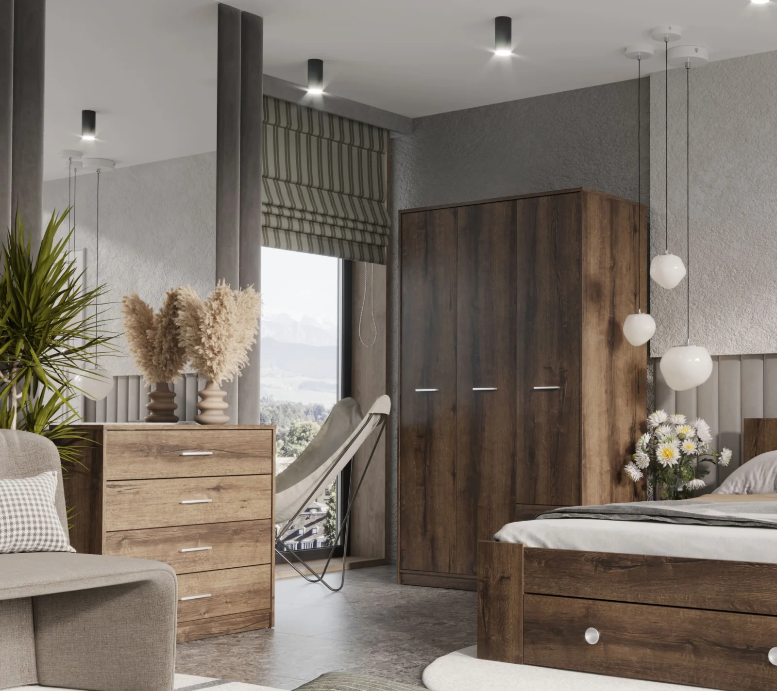 Комод Непо дуб монастырский KOM4S_5