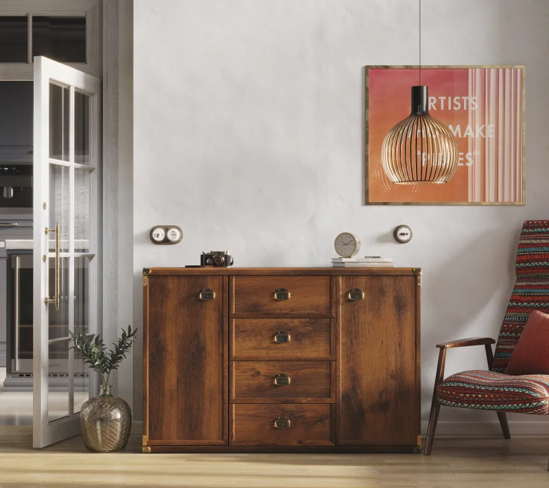 Тумба-комод Индиана дуб саттер JKOM2D4S_1