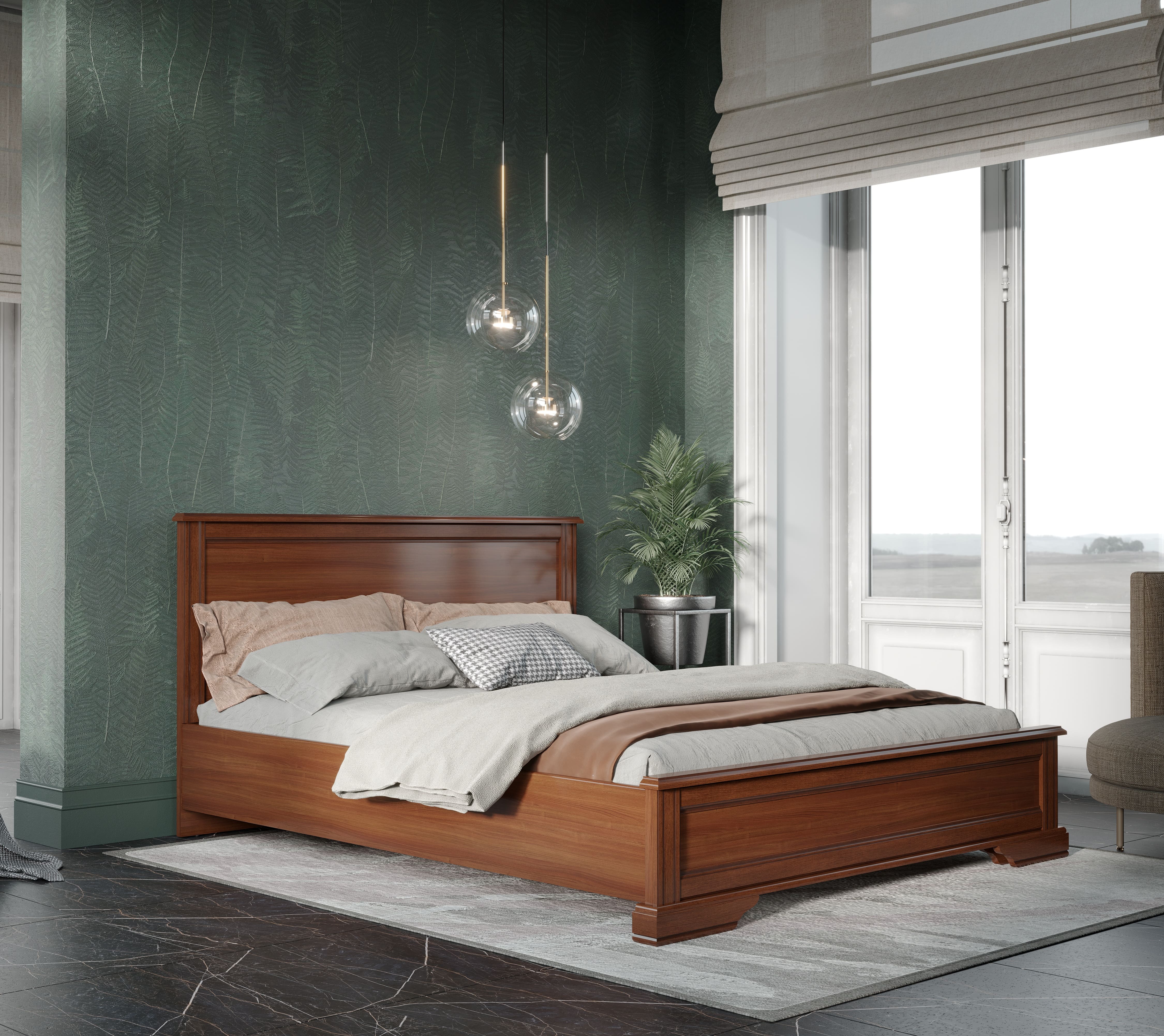 Кровать Стилиус орех донской LOZ160x200_2