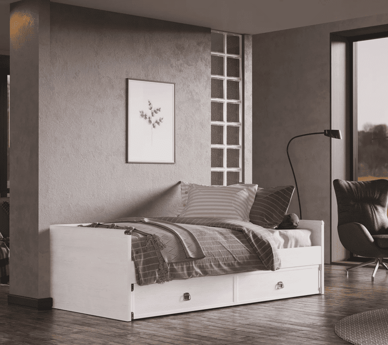 Кровать с ящиками Индиана сосна каньон JLOZ1S/90_3