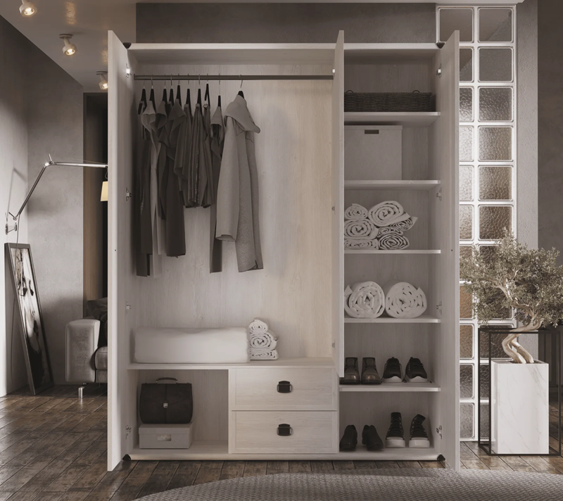 Шкаф Индиана сосна каньон JSZF3D2S_2