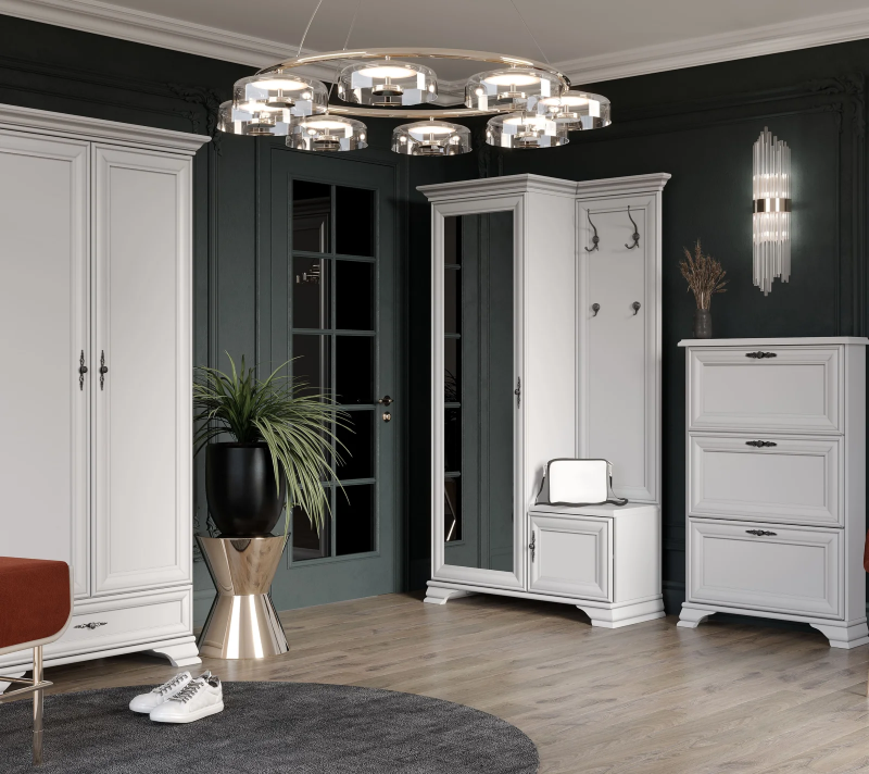 Тумба для обуви Кентаки белый SFB3B_6