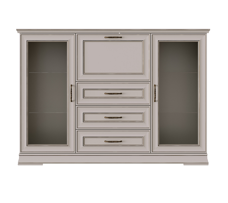 Тумба-витрина Флоренция персидский жемчуг KOM2W3S1B