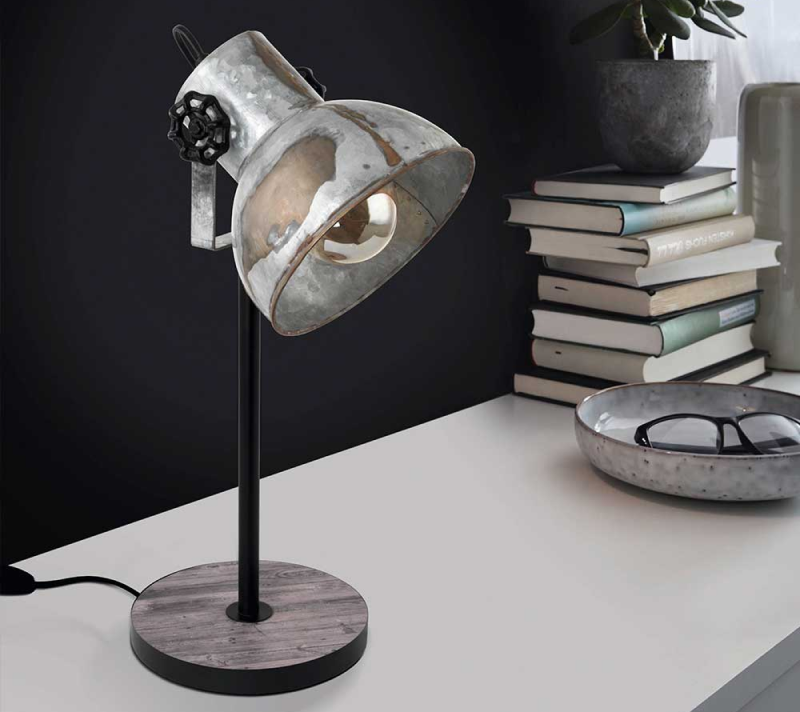 Настольная лампа Барнстэпл серебряный 49718_1