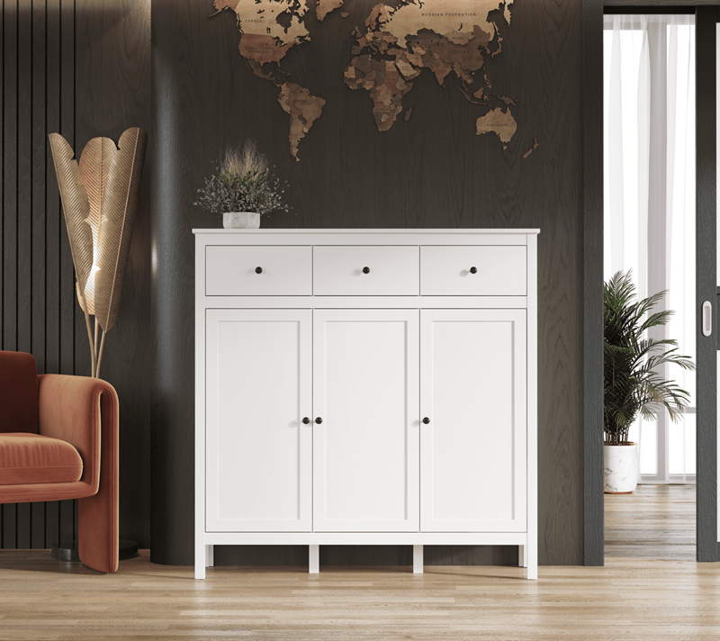 Тумба-комод Эва белый KOM3D3S_1