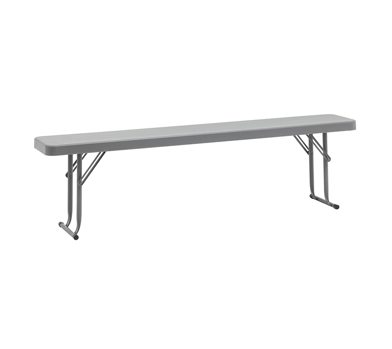 Скамья складная Кейт серый 152x25x42