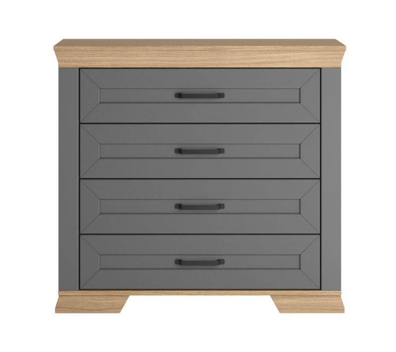 Комод Марсель дымчатый алмаз KOM4S
