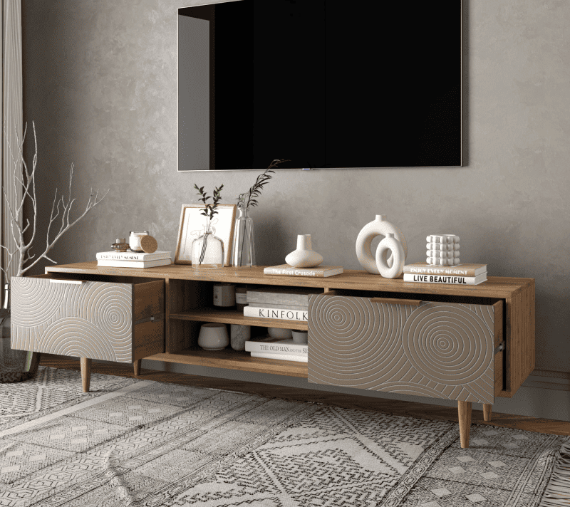Тумба под телевизор Лайн бежевый R27/beige_1