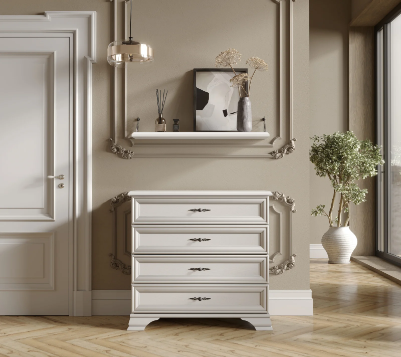 Комод Кентаки белый KOM4S_1