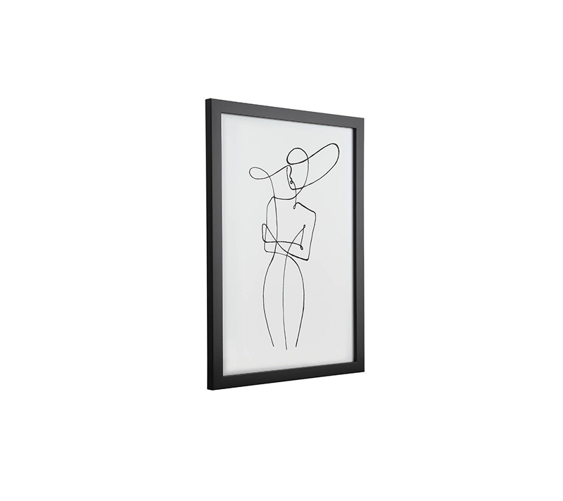 Картина Робервал черный/белый 423025