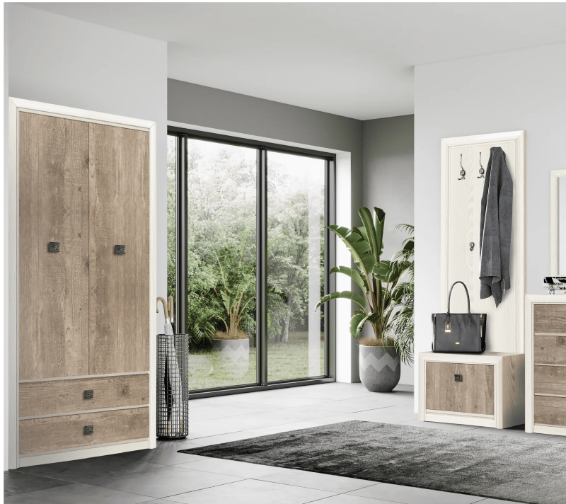 Шкаф Коен ясень снежный REG2D2S_2