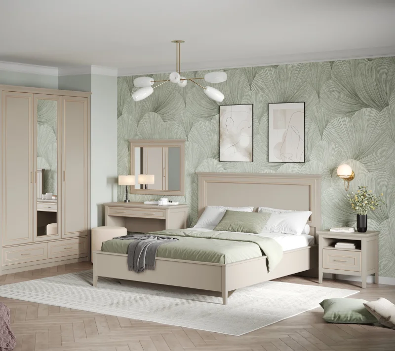 Кровать Классик серый глиняный LOZ160x200_3