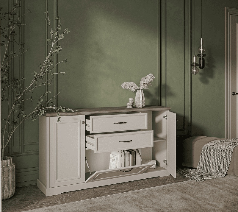 Тумба-комод Тоскана Нью персидский жемчуг/каньон 3D2S-1_2