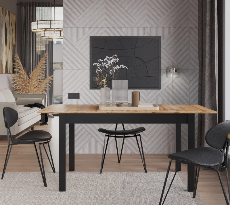 Стол обеденный Лофт дуб вотан STO130/170_2