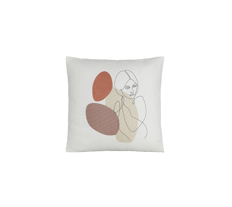 Подушка декоративная Чевери бежевый/коричневый 420008