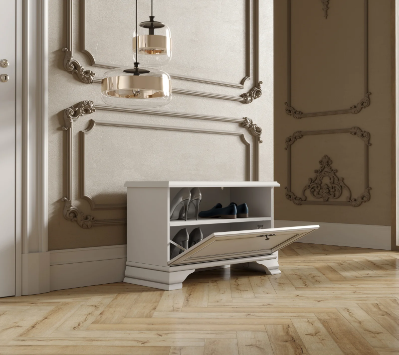 Тумба для обуви Кентаки белый SFK1B_2