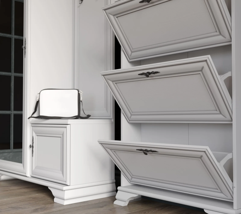 Тумба для обуви Кентаки белый SFB3B_5