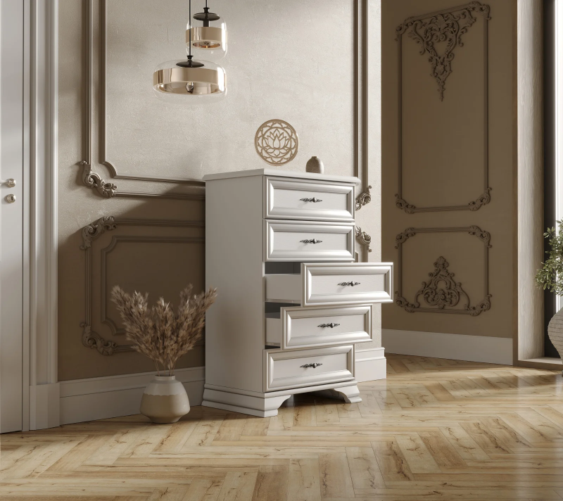 Комод Кентаки белый KOM5S_2