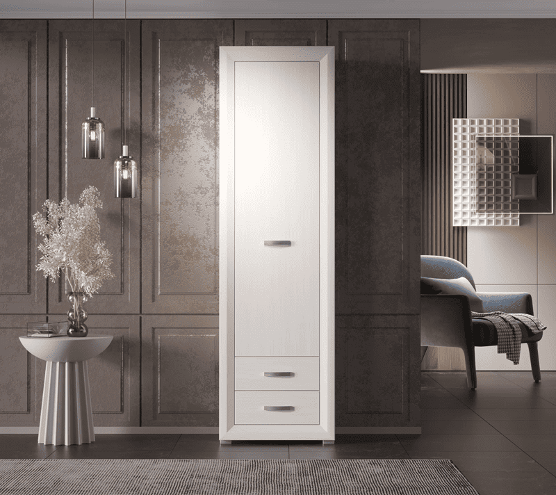 Шкаф Мальта лиственница сибирская/орех лион REG1D2S_1