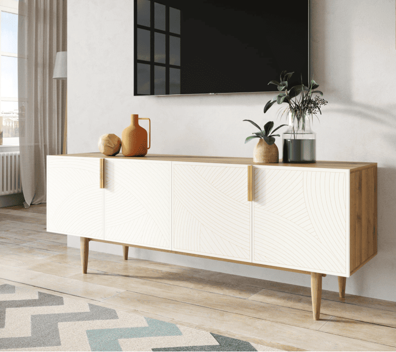 Тумба под телевизор Лайн бежевый LN06/GR1/beige_3
