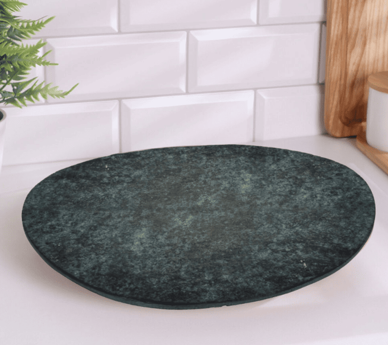 Тарелка декоративная Малимоно алюминий/зеленая патина 427154_1