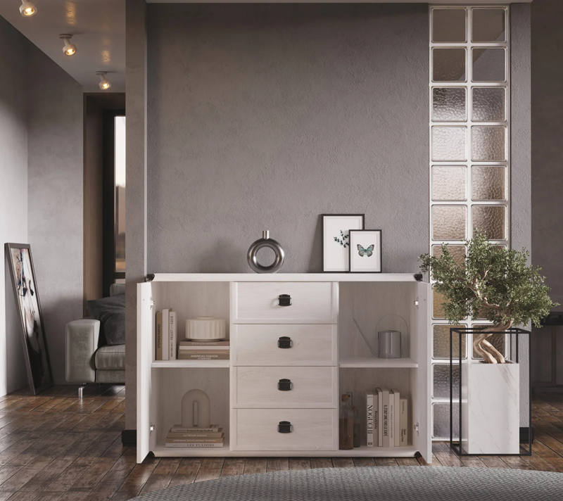 Тумба-комод Индиана сосна каньон JKOM2D4S_2