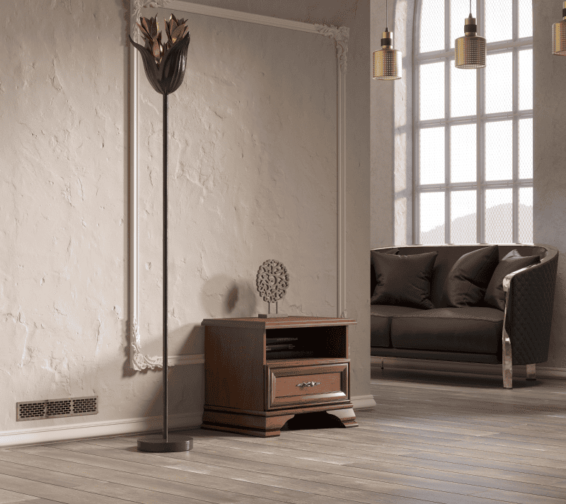 Тумба прикроватная Кентаки каштан KOM1S_3