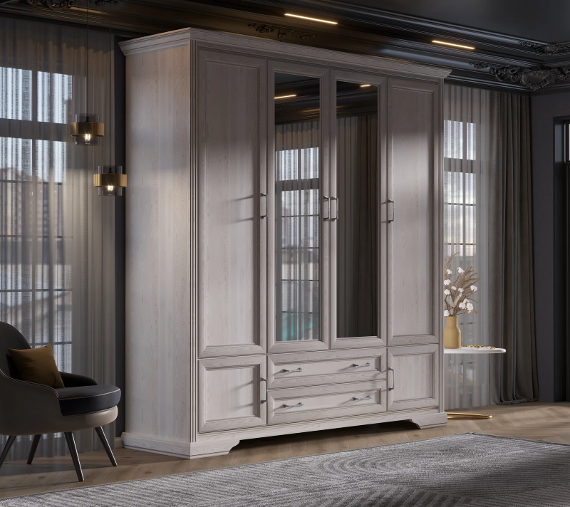 Шкаф Стилиус лиственница сибирская SZF6D2S_3